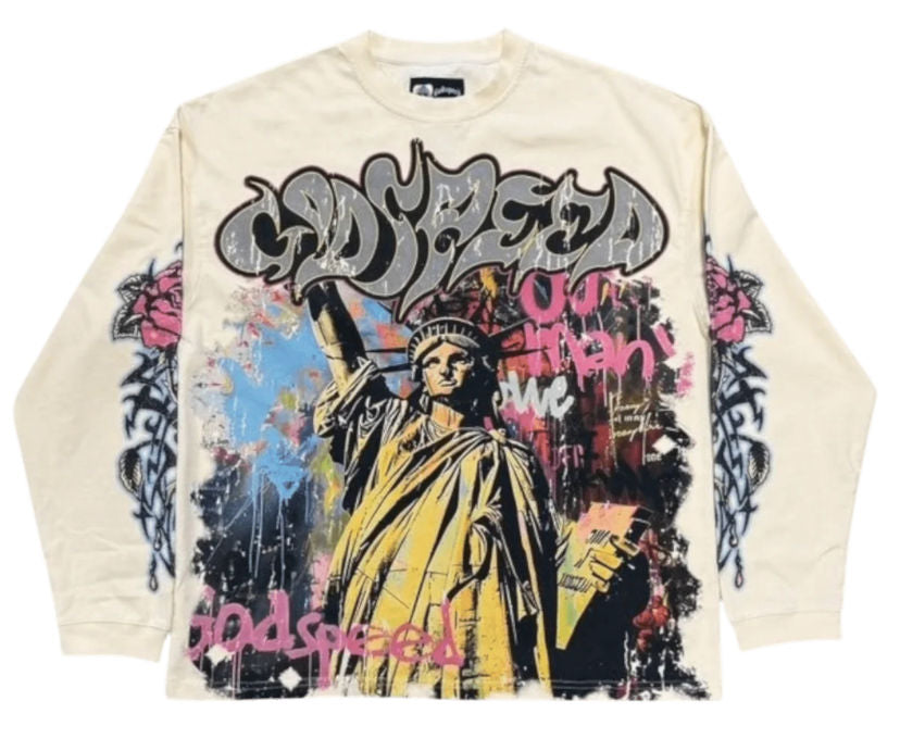 Vandal LS T Shirt Bone