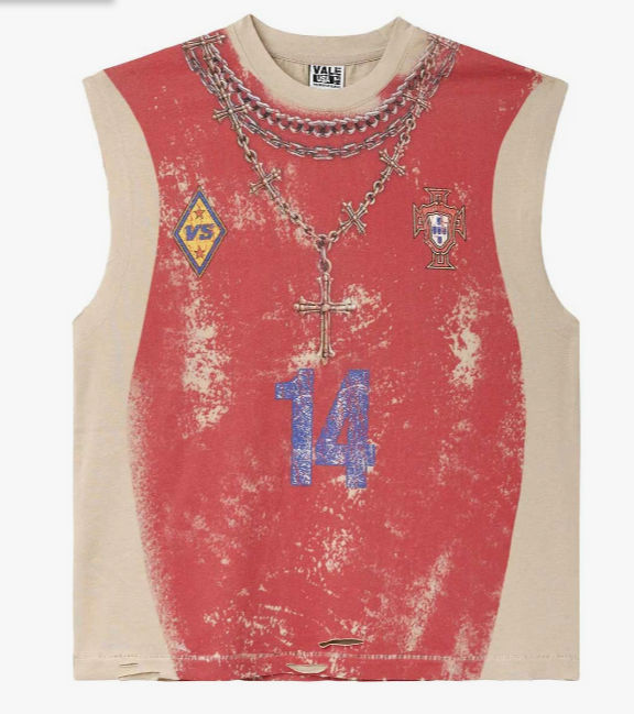 VALE FOREVER FUTBOL MUSCLE SLEEVELESS TEE RED
