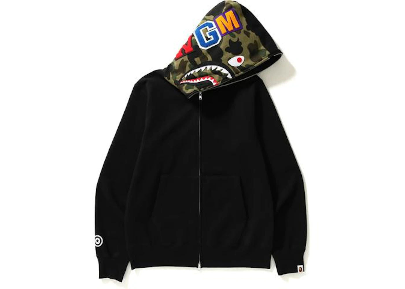 BAPE Shark Full Zip Hoodie Black