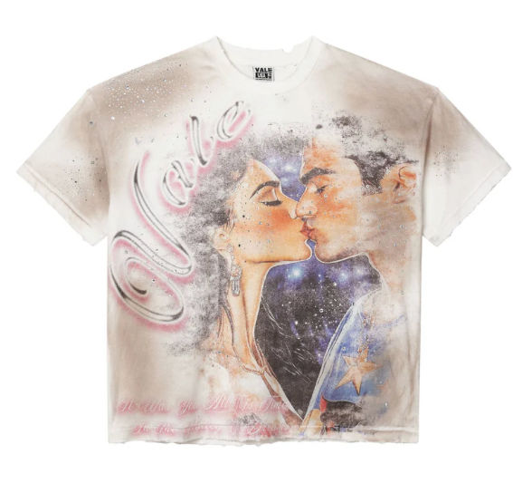 VALE FOREVER FATED YOURS BLING TEE WHITE