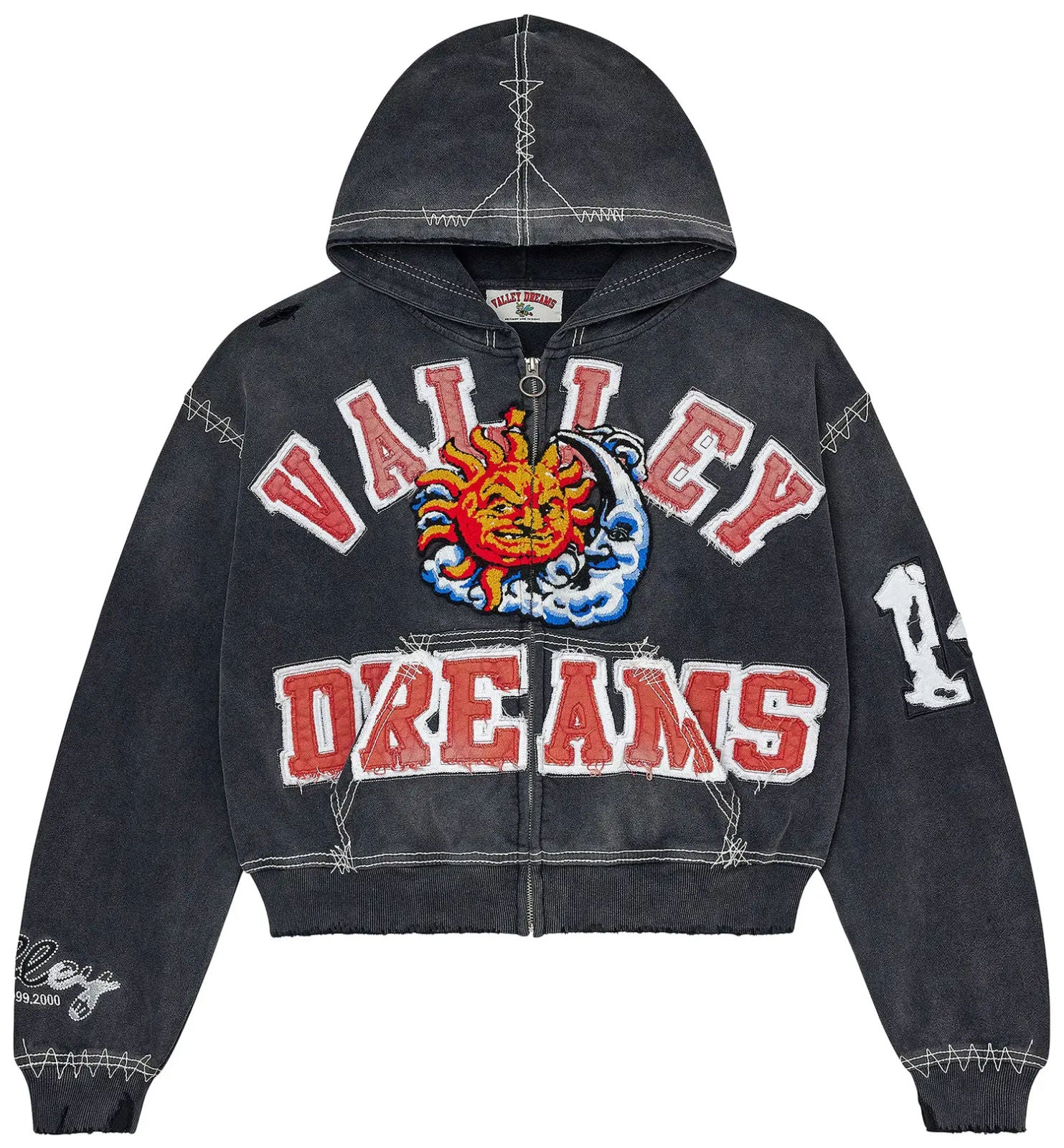 Sunny Zip Up "Black'