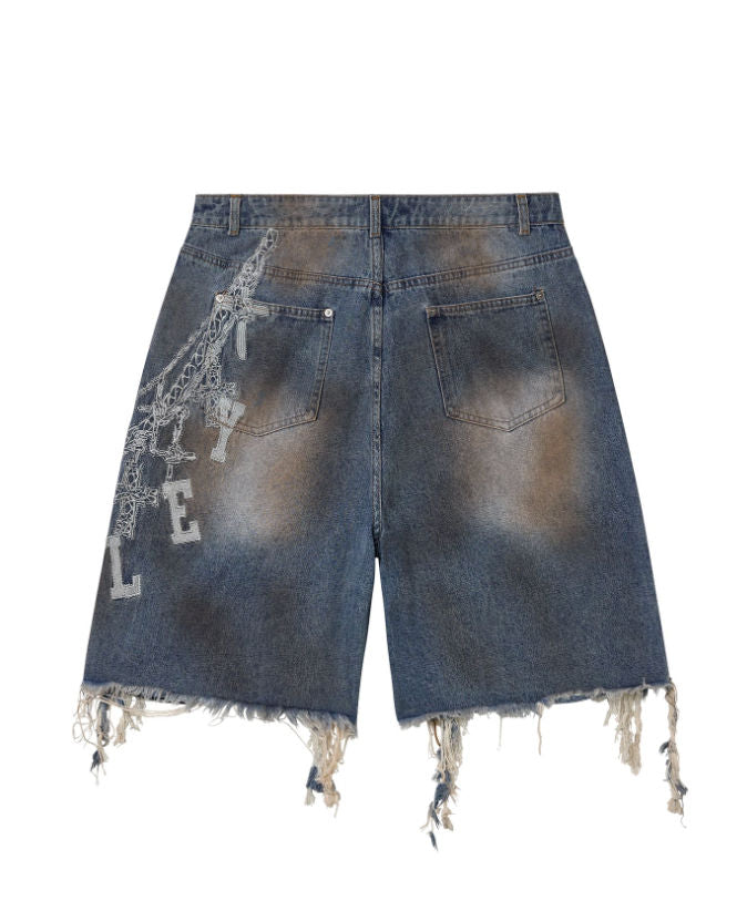 Vale Forever Chain Jorts Blue