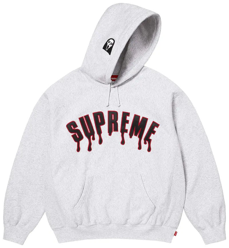 Supreme Ghostface Arc Hooded Sweatshirt 'Ash Grey'