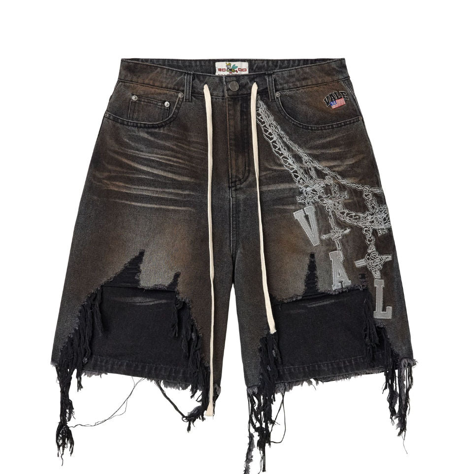 Vale Forever Chain Jorts Black