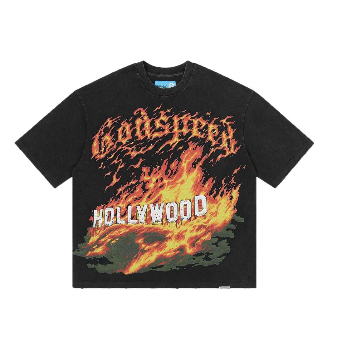 GodSpeed Hollywood Inferno Tee Black