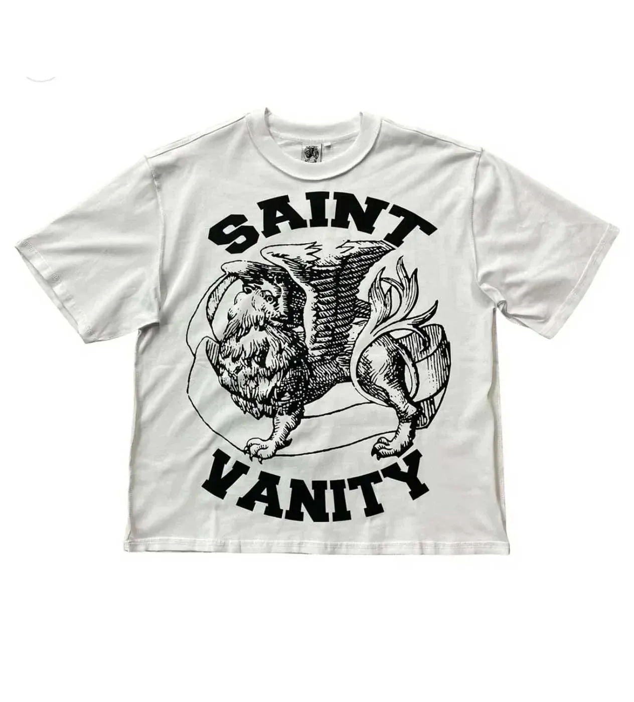 Saint Vanity Griffin Tee White/ Black