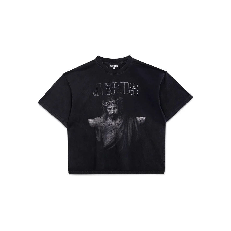 In His Image Tee 'Washed Black'