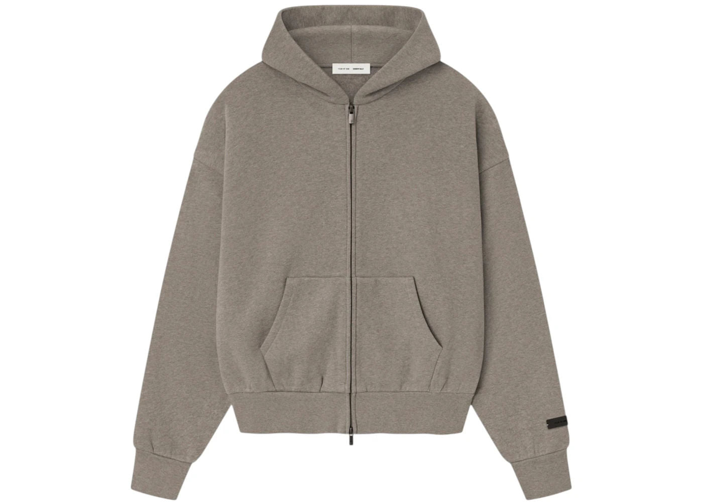 Fear of God Essentials Classic Fleece Zip-Up Hoodie Homestead Heather