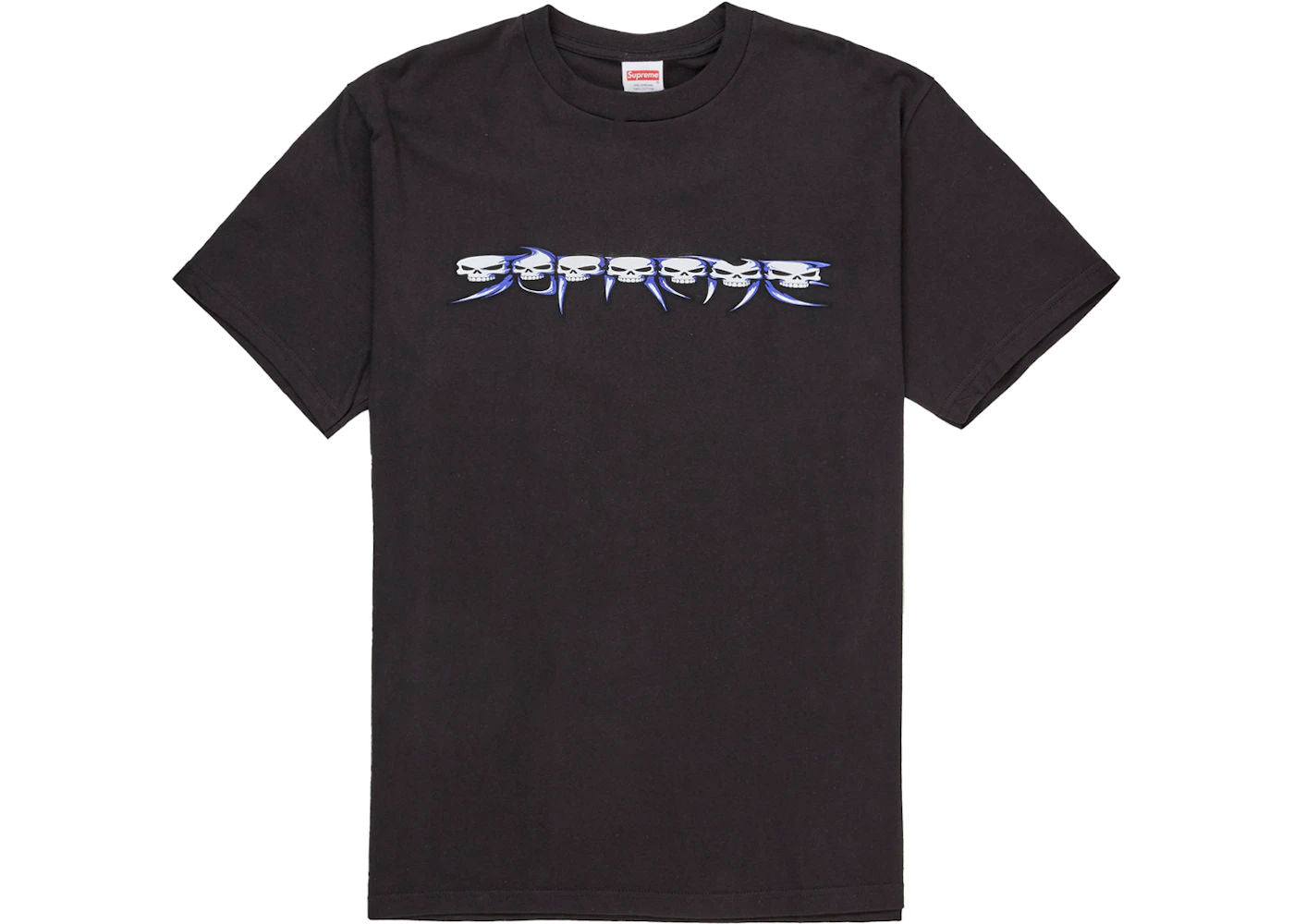 Supreme Skulls Spellout Tee Black