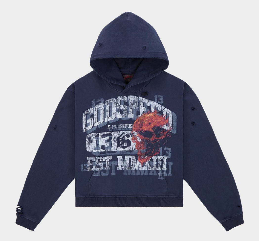 GodSpeed Seeing Double Hoodie Navy
