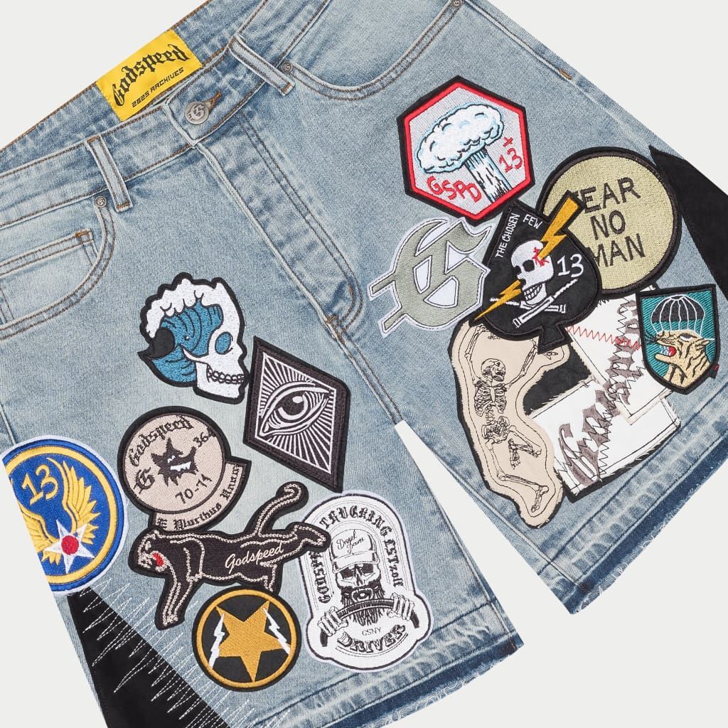 GodSpeed Patchwork Denim Shorts V2
