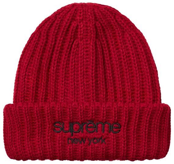 Supreme Classic Logo Chunky Ribbed Beanie FW26