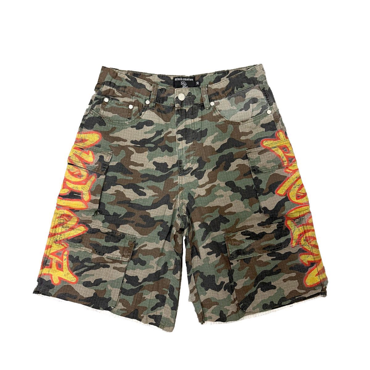 Mixed Emotion “Battle” Camo Shorts