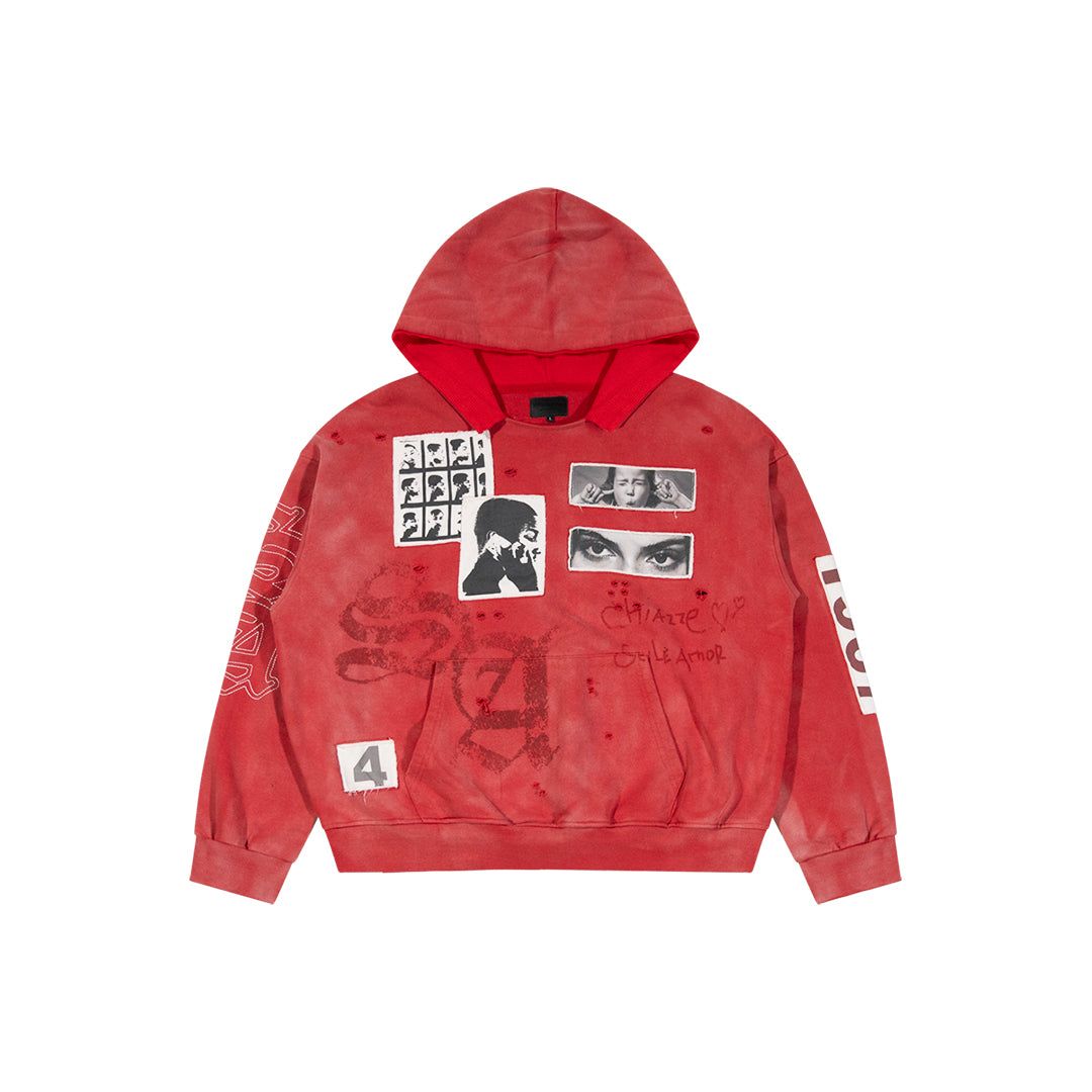 Stile de Amor Rosso Hoodie