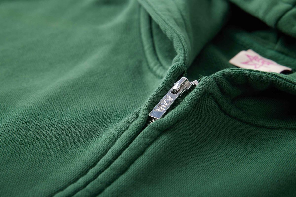 Azva Studios Hidden Crystal Zip Hoodie