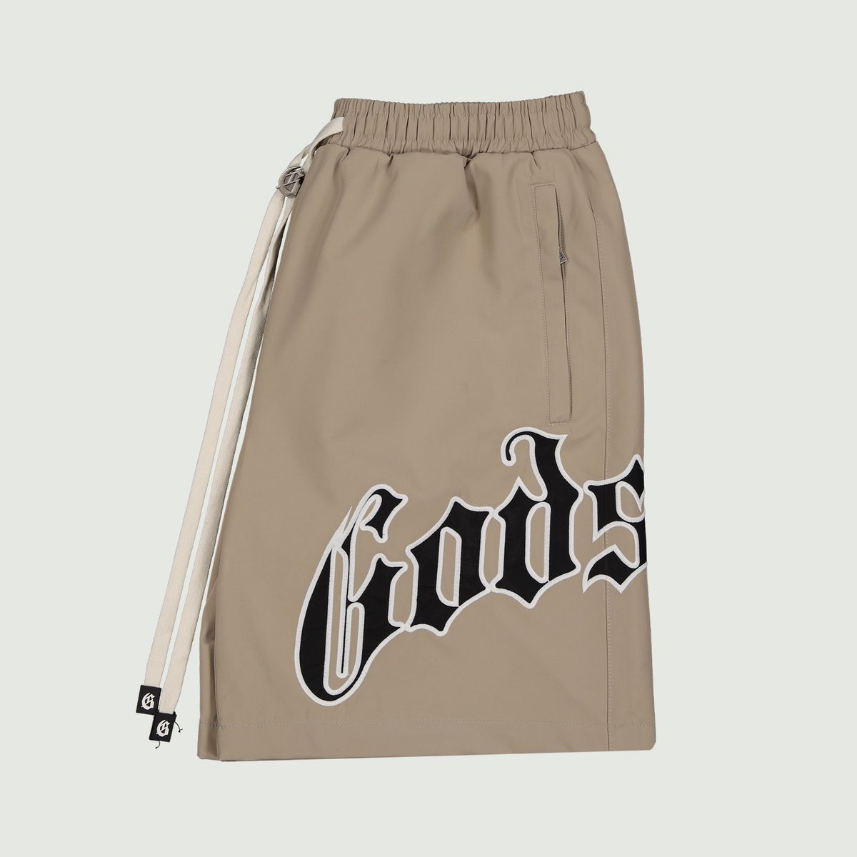 GodSpeed OG Logo Nylon Shorts Sand