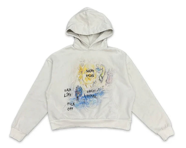 SAINT VANITY - F*CK OFF HOODIE - CREAM