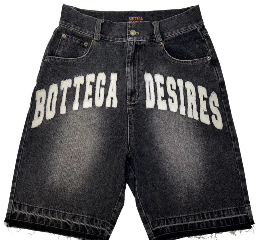 Bottega Desires Black Denim Jorts