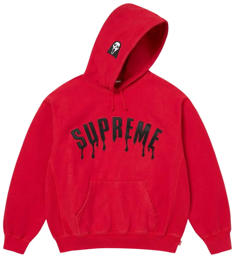 Supreme Ghostface Arc Hooded Sweatshirt 'Red'