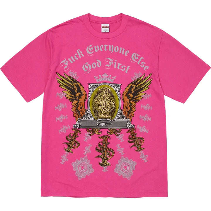 Supreme Money Tee Fuchsia