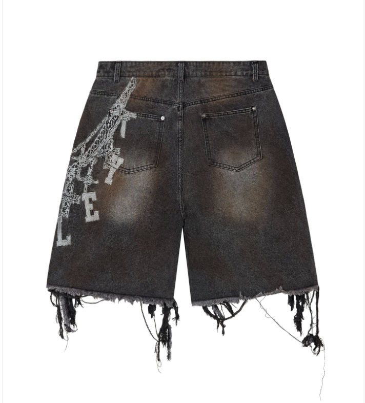 Vale Forever Chain Jorts Black