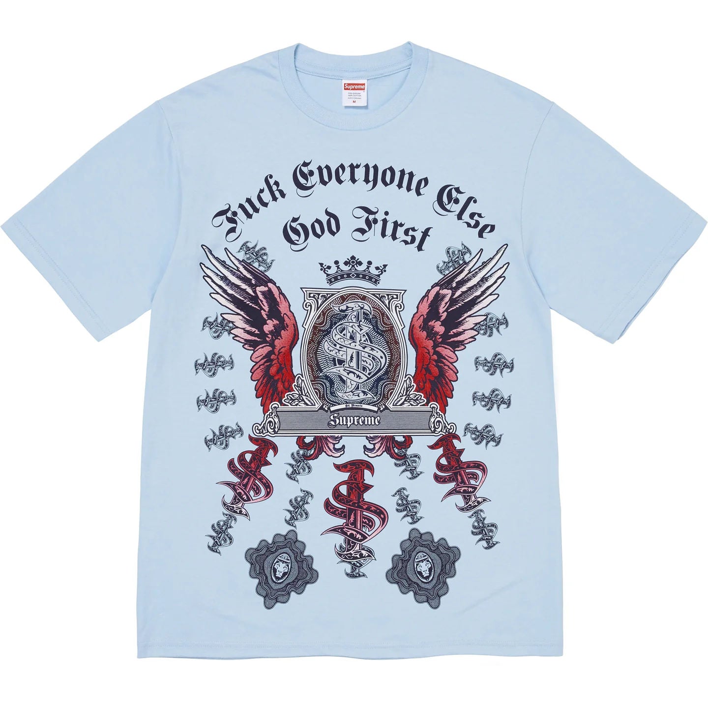 Supreme Mony Tee Powder Blue