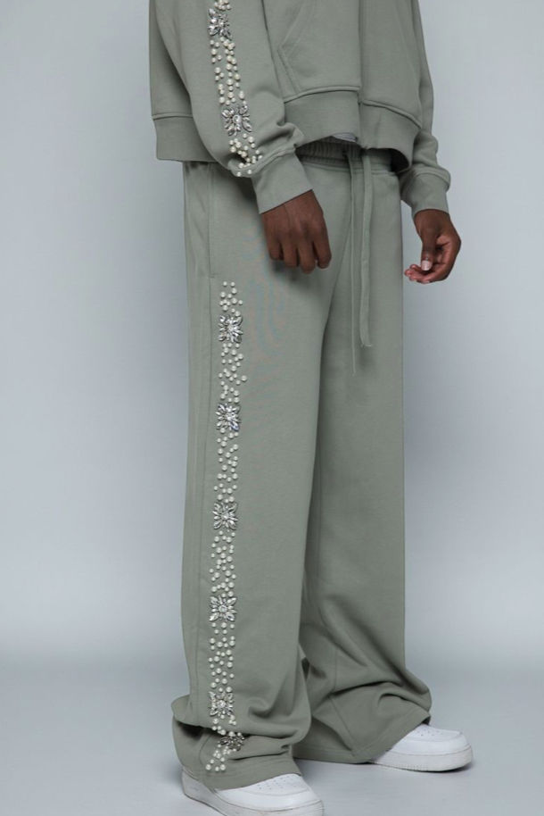 GREY PEARL SWEATPANTS
