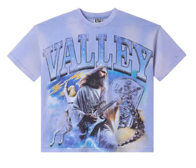 Vale Forever Holy Metal Bling Tee 'Periwinkle'