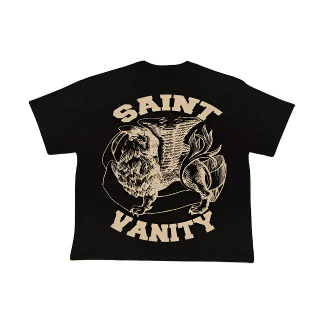 Saint Vanity Griffin Tee Black/ Cream