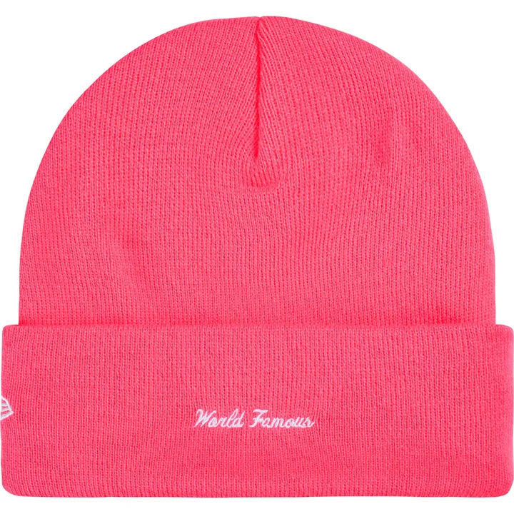 Supreme New Era Action Beanie Pink