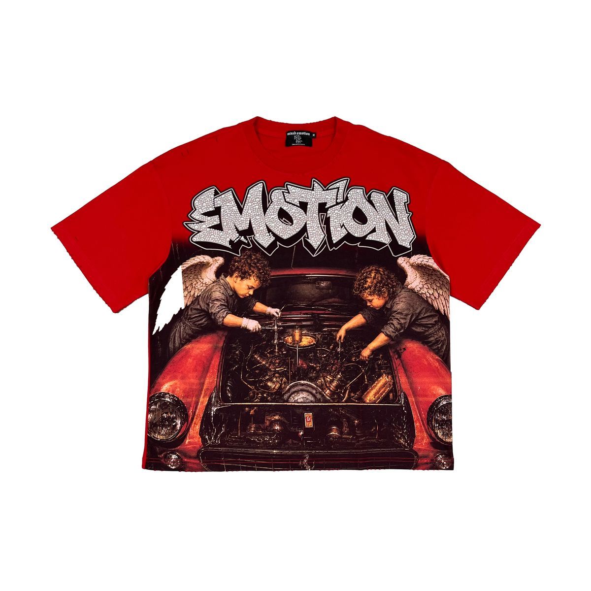 Mixed Emotion Garage Tee Red