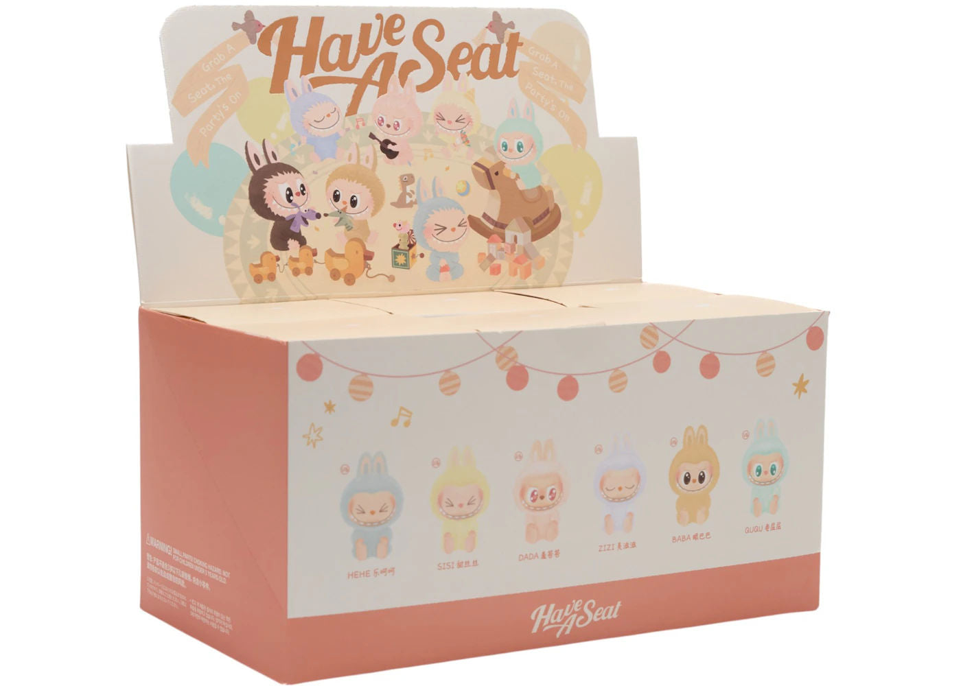 Pop Mart Labubu The Monsters Have a Seat Vinyl Plush  Sealed Case (6 Blind Box)