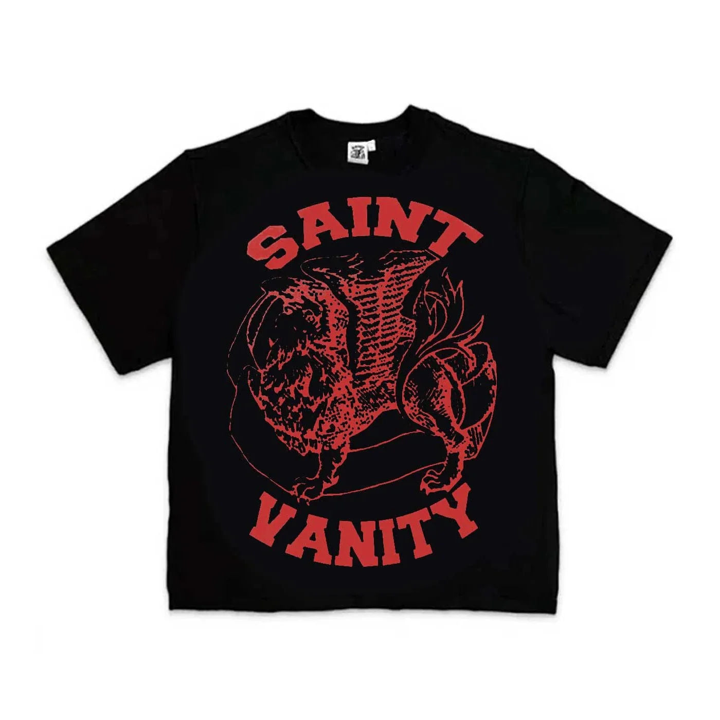 Saint Vanity Griffin Tee Black/ Red