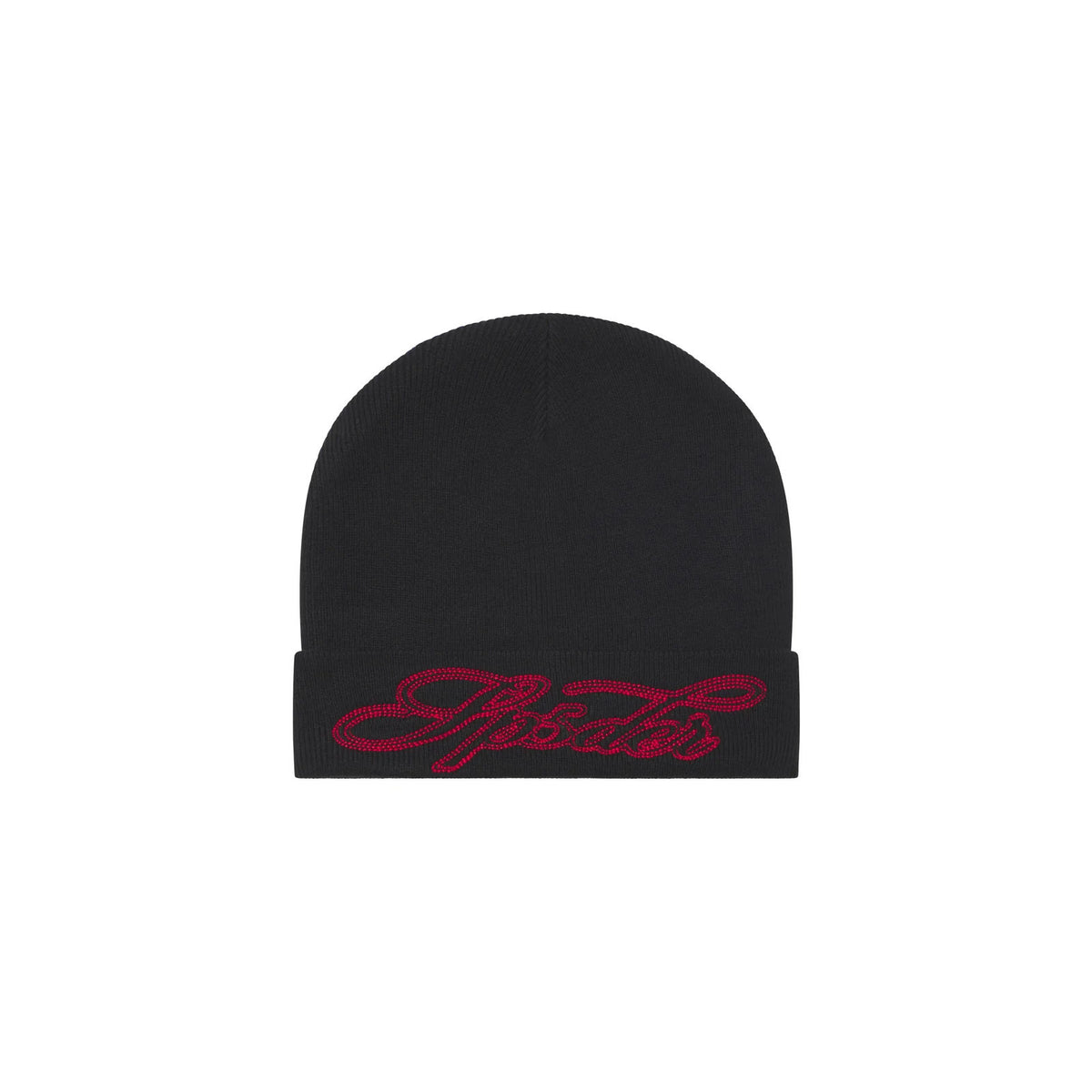 CUFFED STITCHED BEANIE  ONYX