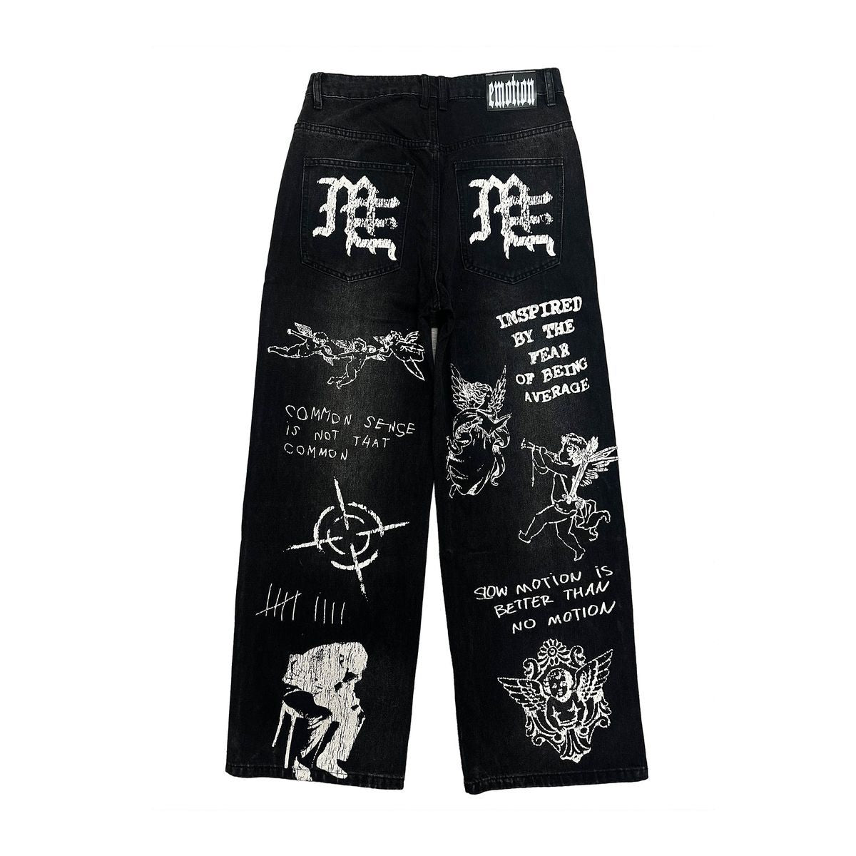 Mixed Emotion Black "Canvas" Denim