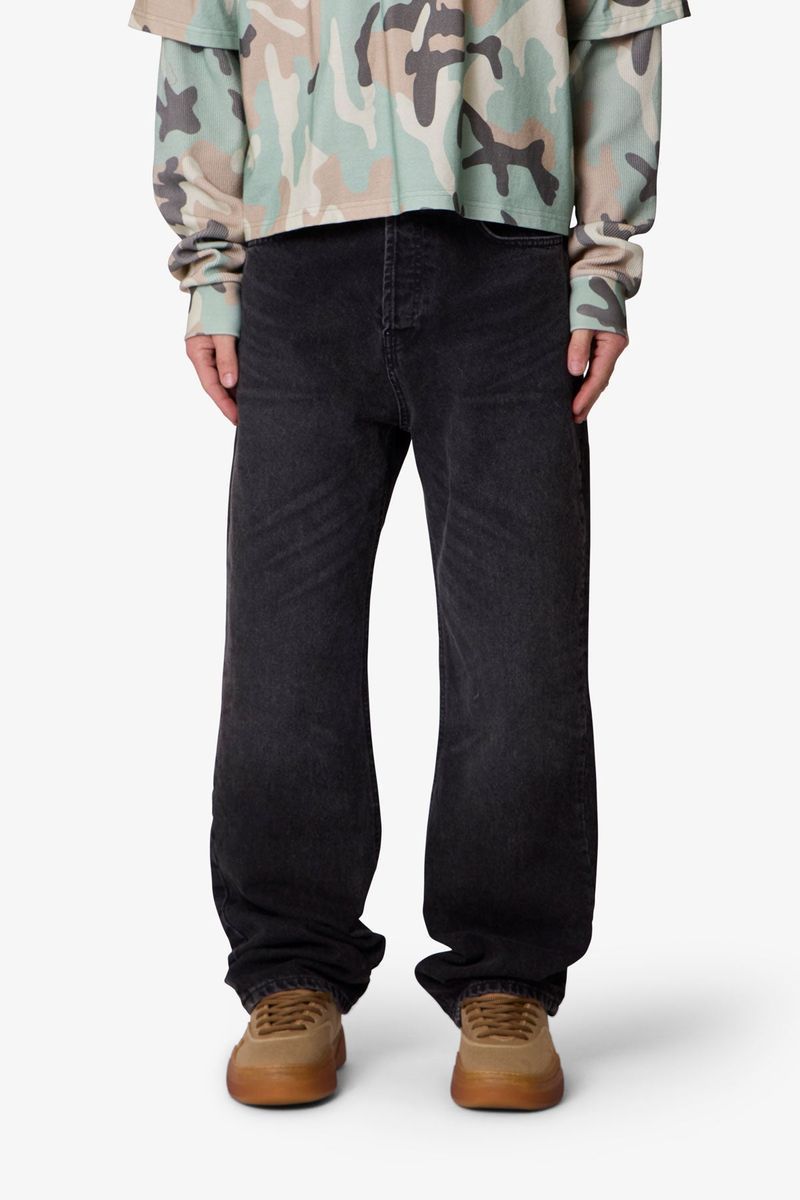 MNML Baggy Denim Western Black