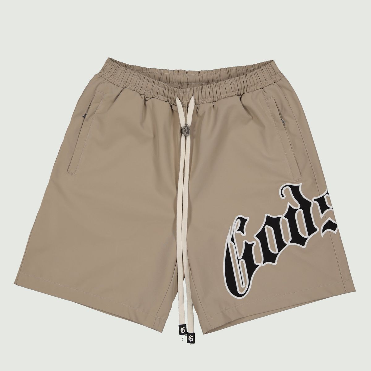 GodSpeed OG Logo Nylon Shorts Sand