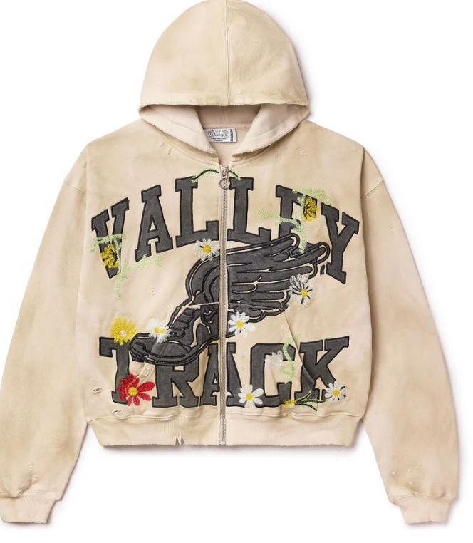 Vale  Forever Bone  Garden Zip Up Hoodie