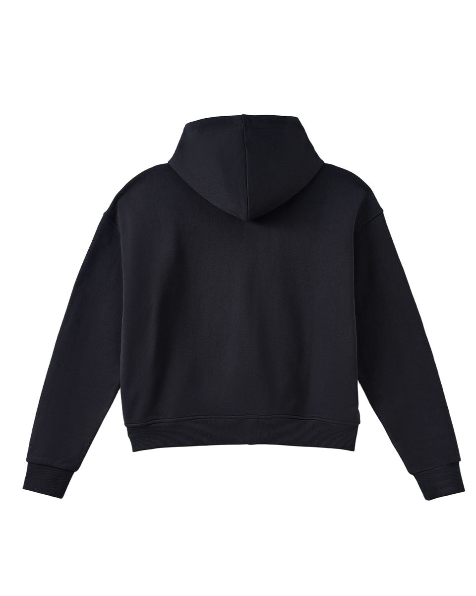 Azva Studios Crystal Cactus Zip Hoodie Black
