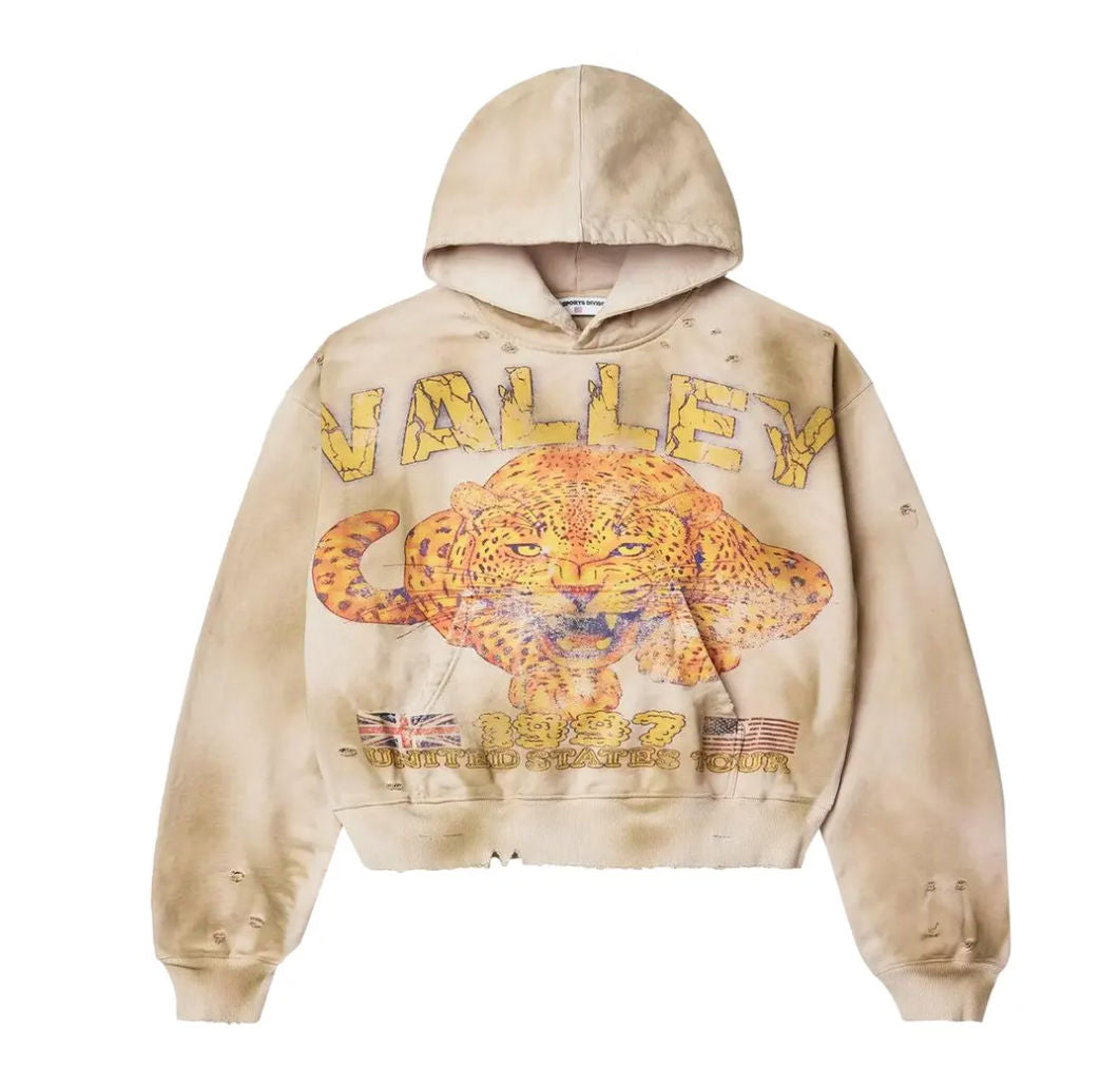 Vale Forever Cheetah Pullover Hoodie 'Tan'