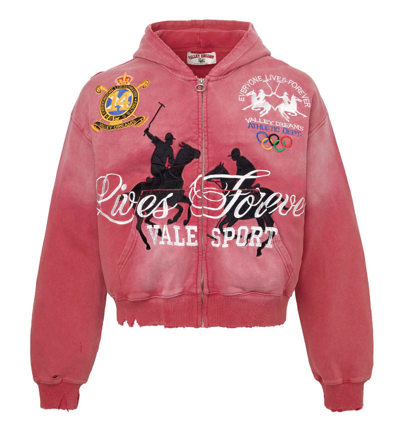 Vale Forever Rockefeller 'Red' Zip Up