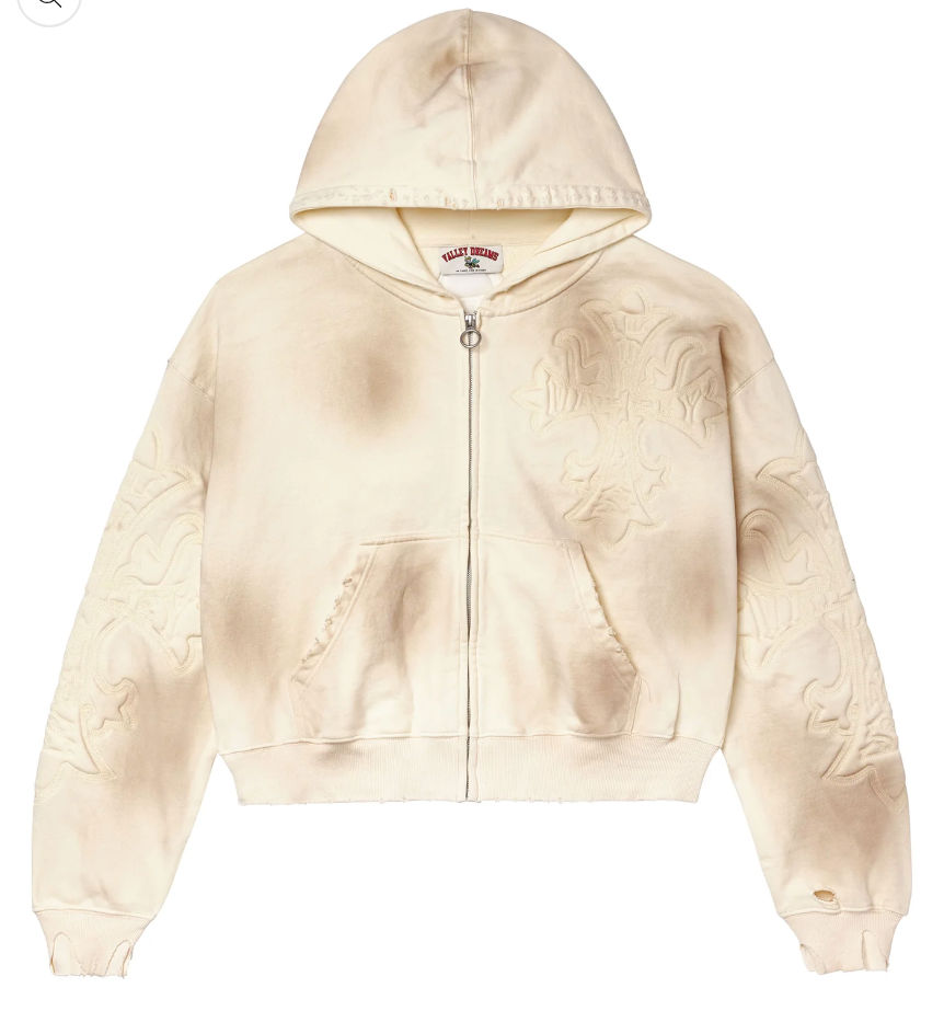 Vale Forever Carver Zip Up Cream
