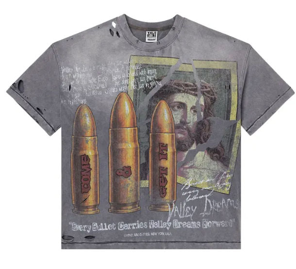 Vale Forever Faith Thrashed Tee 'Grey'