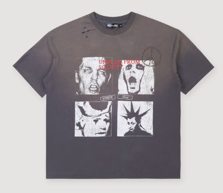 Boredom Kills Scream Studded Tee