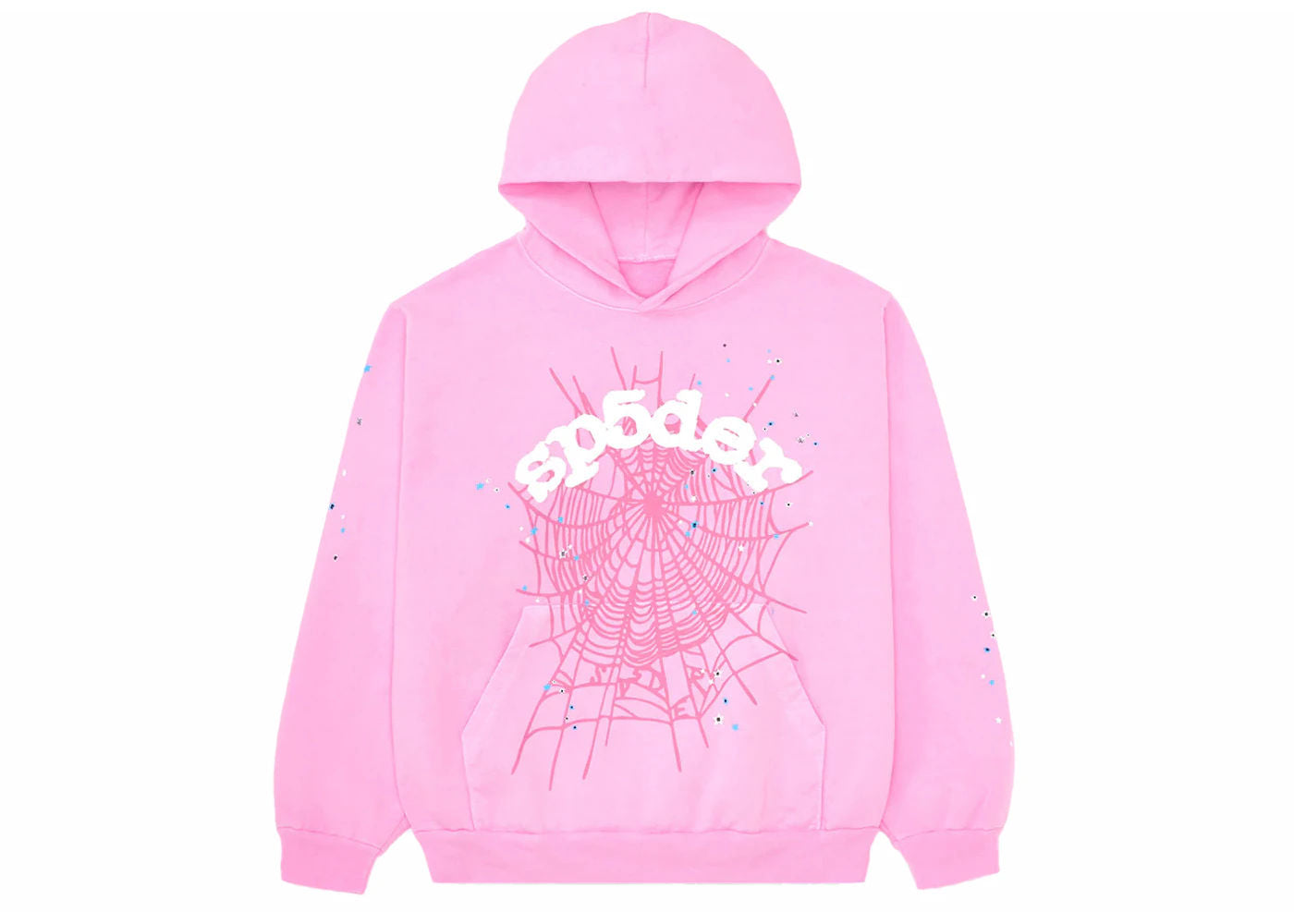 Sp5der OG Web Hoodie Pink