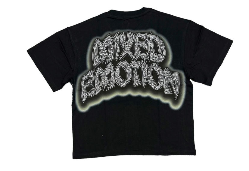Mixed Emotion Black "seaside" Tee