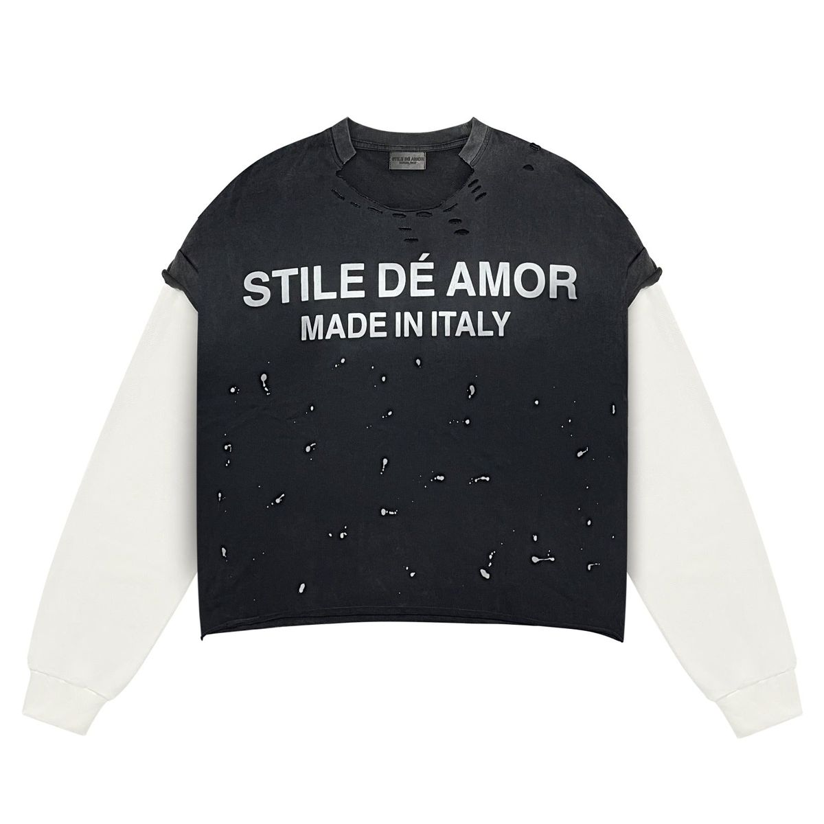 Stile De Amor Nero Su Bianco L/S