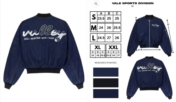 Vale Forever 1999-2000 Raw Denim Bomber FOREVER 1999-2000 RAW DENIM BOMBER