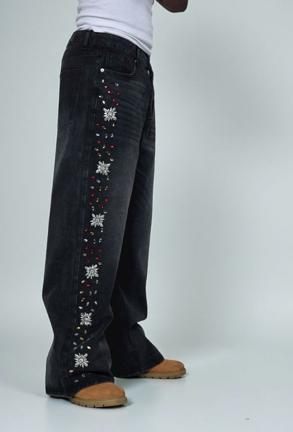 Fraternal Black Interstellar Jeans