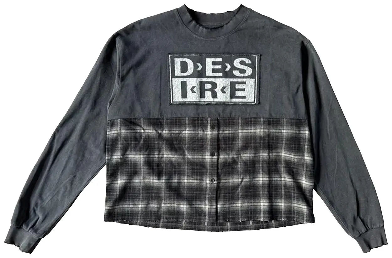 Bottega Desires Hybrid Flannel T-Shirt 'Black'